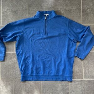 Peter Millar blue 1/4 Zip long sleeve